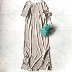 新品未使用 CIOTA シオタ 日本製 マキシロング 半袖ポロワンピース