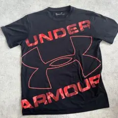 Under Armour HeatGear Tシャツ SM ブラック/レッド