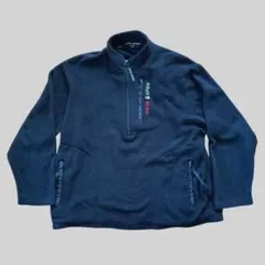 90s POLO SPORT ブラック フリース スウェット L 00s y2k