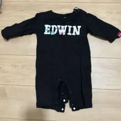 EDWIN ブラックロンパース 95cm