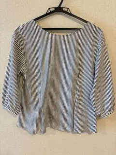 組曲　ストライプ　ブラウス