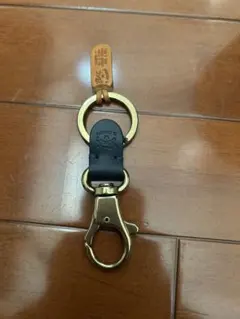 イルビゾンテ　IL BISONTE キーリング　キーケース　紺色