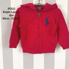 ラルフローレンPolo 赤いトレーナー 80cm