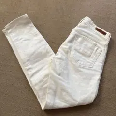 ヤヌーク Patricia Ankle ホワイトスキニーデニム