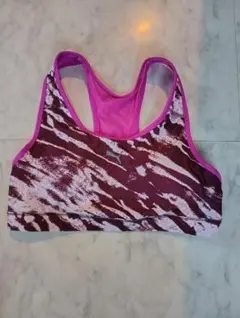 PUMA スポーツブラ ヨガウェア ピンク×パープル