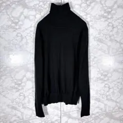 【イネド】ハイネックニット（黒）サイズM トップス