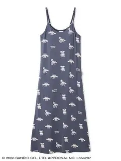 ジェラピケ　総柄キャミワンピ