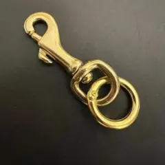 真鍮 ナスカン キーリング キーフック キーホルダー パーツ カラビナ