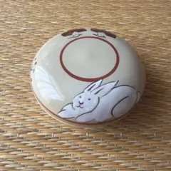 アンティーク 香合 昭山 赤虜焼 うさぎのサムネイル