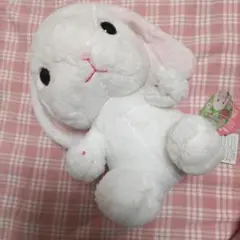 ぽてうさロッピー ぬいぐるみ 화이트