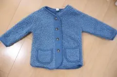 SHEIN ボアジャケット 青 2-3Y