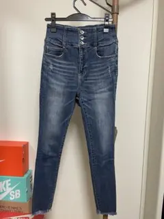 AZUL by moussy ハイウエストスキニーデニム