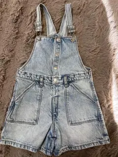 ZARA デニムオーバーオールショートパンツ 3-4歳