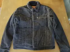 Levi's コーデュロイ ボアジャケット ブラック