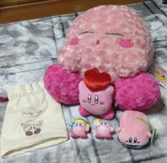 星のカービィのんびりすやすやBIGぬいぐるみ　　ローズボア マスコット ハート