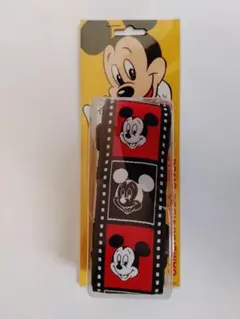 ミッキーマウス カメラストラップ 赤黒