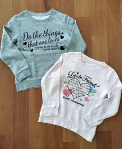 女の子トレーナー　サイズ130・140 2枚セット