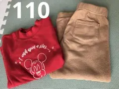 ユニクロ キッズパジャマ 110サイズ Disney ミッキー フリース