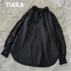 TIARA ティアラ　2way バックリボン　長袖ブラウス ブラック フリーのサムネイル