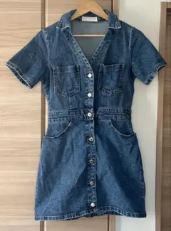 ZARA デニム ミニワンピース M 1回着用
