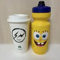 supremeスポンジボブ スポーツボトル& スターバックス fragmen