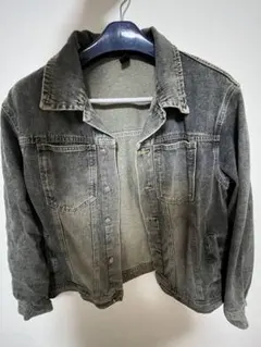 グレー デニムジャケット