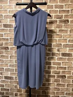 アーバンリサーチロッソ　ノースリーブワンピース　膝丈　上品　バンドカラー　フリー