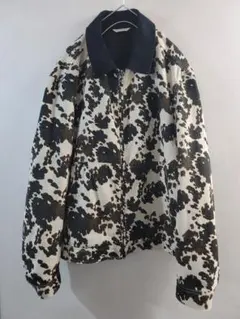 ZARA カウパターン ジップアップジャケット