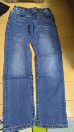 【⭐️お値下げ大歓迎!!】デニムブルー ストレートパンツ 130センチ