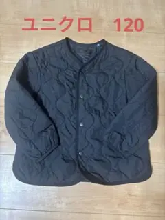 UNIQLOキルティングジャケット ブラック　120