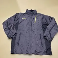 値下げasicsグレー×ブラックウィンドブレーカー