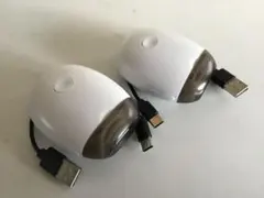 [電動爪削り】×2セット・ネイルケア ・LEDライト ・充電式