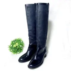 t*4様 良品 CORSO ROMA 9 ロングブーツ レザー スエード 36