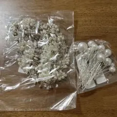 ウェディング ヘッドドレス パールビーズ