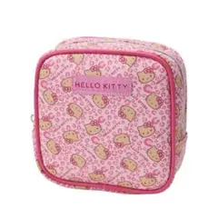 ポーチ　ハローキティ　ヒョウ柄　ピンク　アベイル