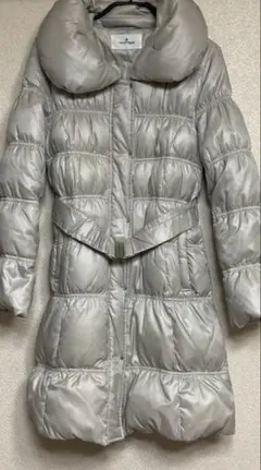 courreges シルバー ダウンコート ３８号