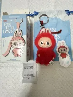 新品正規品 ラブブ ぬいぐるみ イニシャル PIN FOR LOVE X