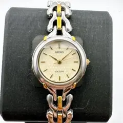 美品 稼動品 セイコー エクセリーヌ レディース腕時計 シルバーゴールド