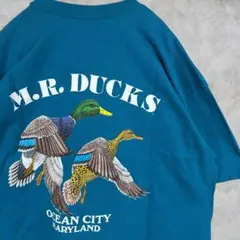 90s USA製【Lee】 アニマル 企業ロゴ アート 古着 Tシャツ XLのサムネイル