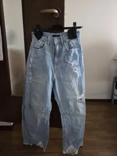 JOURNAL STANDARD ライトブルーダメージデニム