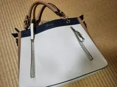 Sacunit SAC アイボリー ハンドバッグ ショルダーバッグ