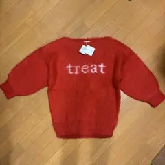 SLY レッド ニットセーター バルーン袖