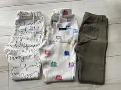 90レギンス保育園着　3点セット　UNIQLO他