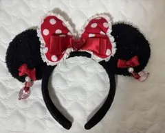 ミニーちゃん イヤリング カチューシャ 赤 ディズニー