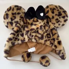 ディズニーファンキャップ　ミニー　豹柄　アニマル柄　ミッキー