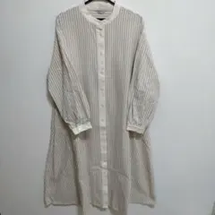 SM2 バンドカラーシャツワンピース