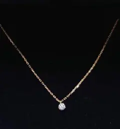 agate K18 ダイヤモンド　ネックレス