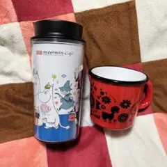 ⭐ムーミン⭐２点セット⭐ホーロー製マグカップ⭐ふた付き