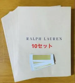 【新品未使用】ラルフローレン 紙袋　ショップ袋　ラッピング ギフト用　シール付き