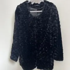 DURAS ブラック ファーコート